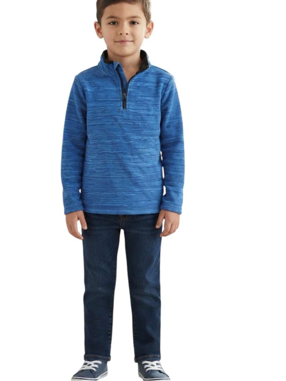 JUMPING beans boys sweater size 7 bleu black in excellent condition
